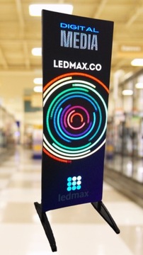 LED MEDIA WALL Ekran Telebim P2.5 wewnętrzny 176x64cm