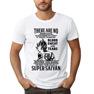 KOSZULKA DRAGON BALL Z SUPER SAIYAN SON GOKU MĘSKA DLA FANA ANIME | S