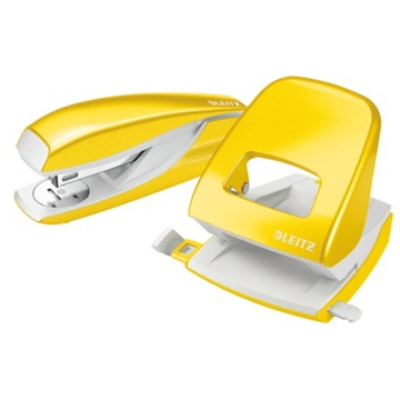 Дырокол Leitz 5008 Wow, до 30 листов, желтый
