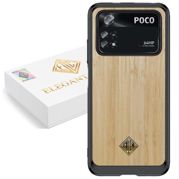 Pouzdro Pro Xiaomi Poco M4 Pro Kryt Luxusní Přírodní Dřevo Originální