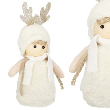 FIGURKA ŚWIĄTECZNA LALKA LALECZKA DZIEWCZYNKA 20cm