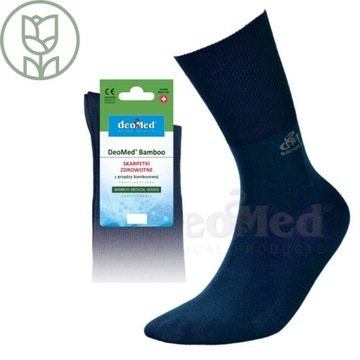 Skarpety antyzapachowe Deomed Bamboo granat 39-42