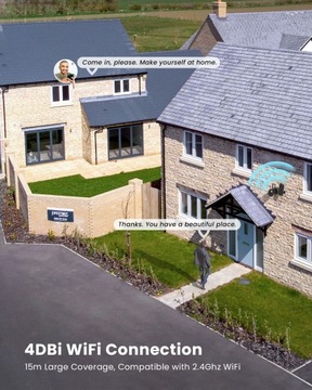 KAMERA ZEWNĘTRZNA OBROTOWA IP WIFI 2K HD 4x ZOOM