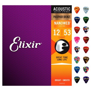 Struny do gitary akustycznej Elixir 12-53 | 16052