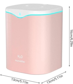 Портативный увлажнитель воздуха с зарядкой через USB 2000 мл 1,5 Вт Розовый WANGCL