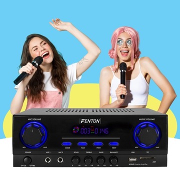 Усилитель для караоке-вечеринки BT USB 2x 200 Вт Fenton