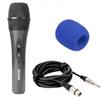 Mikrofon dynamiczny Fenton DM 105 kabel XLR - JACK