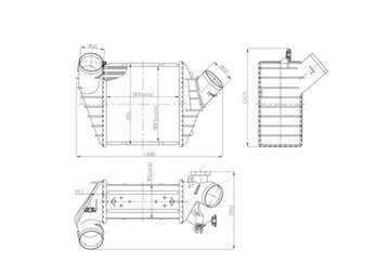 CHLADIČ INTERCOOLER VW NEW BEETLE 1.8/1.9D 1998-2010