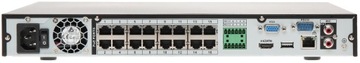 Rejestrator IP Dahua z wbudowanym zasilaniem PoE NVR4216-16P-4KS2/L 16xPoE
