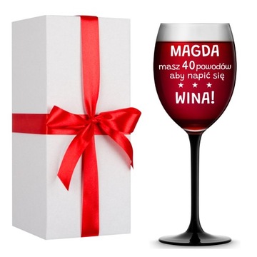 Kieliszek do wina z grawerem 330 ml na PREZENT