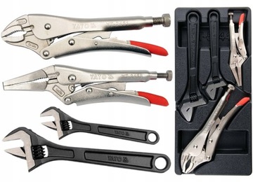 ВСТАВКА ЯЩИКА YATO, ЩИПЦЫ, РАЗВОДНЫЕ КЛЮЧИ