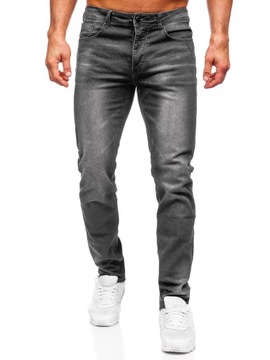 SPODNIE JEANSOWE MĘSKIE SLIM FIT CZARNE MP0174GS DENLEY_30/S