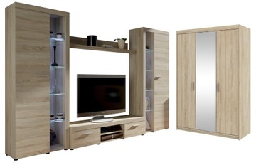 ШКАФ С ЗЕРКАЛОМ RUMI XL БЕЛЫЙ, 3 цвета