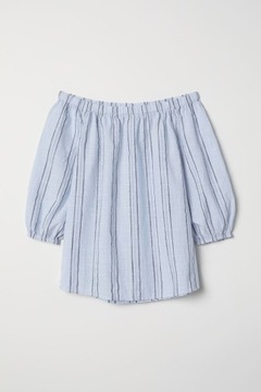 H&M Bluzka z bawełnianej tkaniny 38 M j110