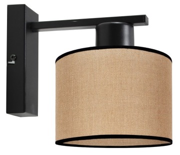 Kinkiet Lampa ścienna na abażur EKO Juta Boho E27