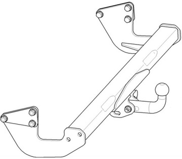 NOVÝ ZAŘÍZENÍ(HÁK) TÁŽNÝ DO MERCEDES VIANO W639 MPV 02.2004-03.2014 WESTFALIA