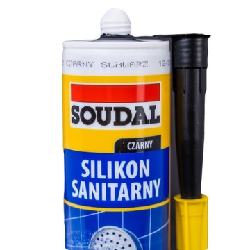Soudal санитарный силикон черный уплотнитель 280
