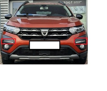 DACIA SANDERO III LIŠTA CHRÓM MŘÍŽKY HALOGEN OE 261524328R