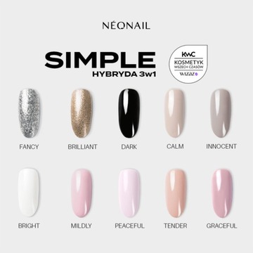 NEONAIL Бежевый гибридный лак для ногтей SIMPLE 3в1 CALM 7,2 мл