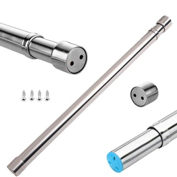 Карниз для одежды, регулируемый карниз для штор, 68-120см