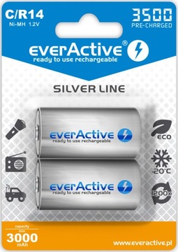 Everactive UC-4000 + 2 комплекта EverActive R14 C Ni-MH C (R14)