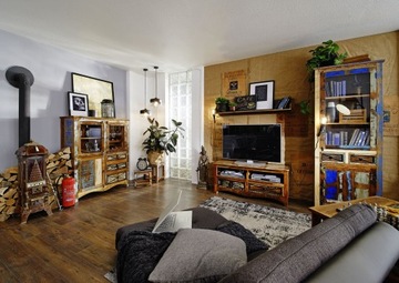 Сундук Деревянная скамья Журнальный столик Красочный сундук из массива дерева SPIRIT