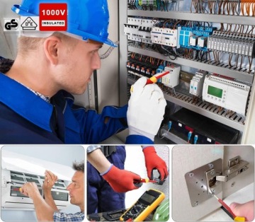 НАБОР ОТВЕРТОК ИЗОЛИРОВАННЫЕ ОТВЕРТКИ 25 размеров + ЧЕХОЛ ДЛЯ ЭЛЕКТРИКА