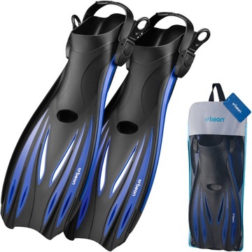 PŁETWY DO NURKOWANIA PŁYWANIA SNORKELINGU PASKOWE REGULOWANE FLEX PRO 39-43