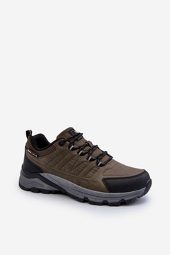 BUTY TREKKINGOWE SPORTOWE MĘSKIE WYGODNE KHAKI 41