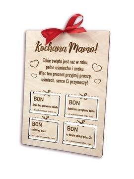 BON PREZENT UPOMINEK Dla Mamy DZIEŃ MATKI OJCA