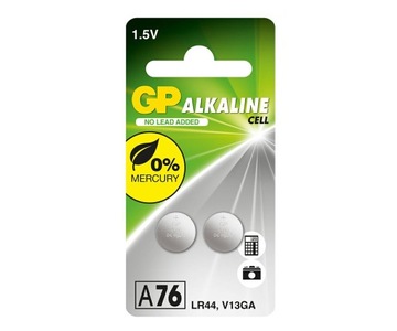 2x bateria alkaliczna GP AG13 LR44 1,5V A76 110mAh