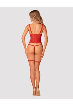 Эксклюзивный сексуальный красный корсет, пикантное подарочное белье Belovya M/L