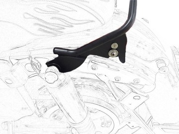 Черный пассажирский сисси-бар для Harley Touring 09-22