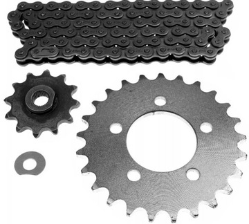 ŁAŃCUCH ZĘBATKA TYŁ PRZÓD 11 z ROMET MOTORYNKA