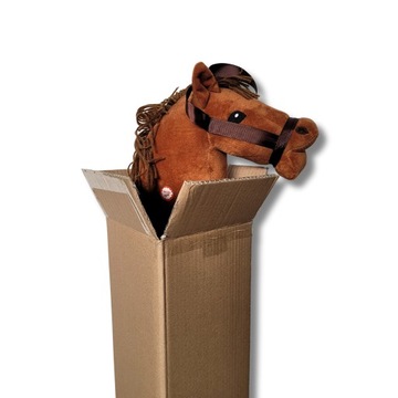 Голова лошади с гривой HOBBY HORSE ЧЕРНАЯ лошадь на палке реалистичная НАТУРАЛЬНАЯ