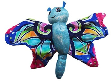 Wild republic 21411 huggers butterfly синій plush toy slap браслет, м'яка