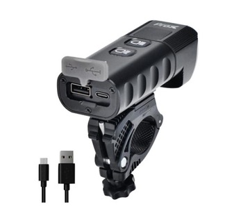 ПЕРЕДНЯЯ ВЕЛОСИПЕДНАЯ ФОНАРЬ PROX KASTOR-X 1800LM, 6400MAH, USB-C