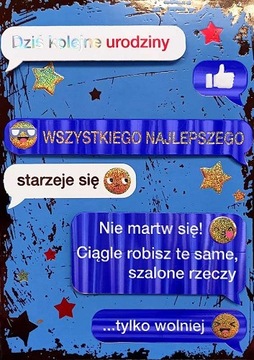 Kartka urodzinowa z tekstem zabawna wesoła DK844