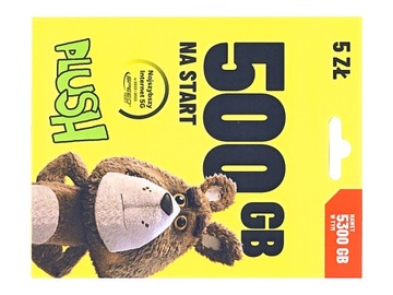 Starter PLUSH 5 zł + 12 GB - internet na kartę