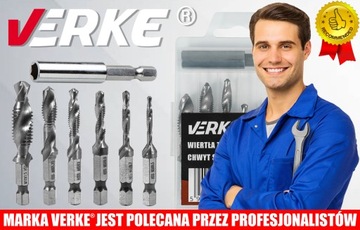 СВЕРЛА HSS M3 - M10 С РЕЗЬБАМИ 6 ШТ. + РУЧКА