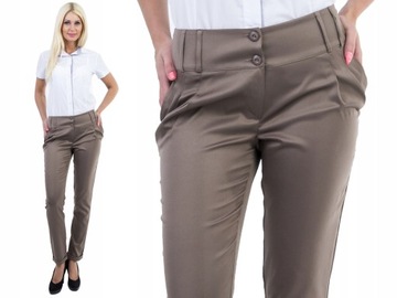 S103 SPODNIE BRYCZESY Z MANKIETEM CAPPUCCINO r 40