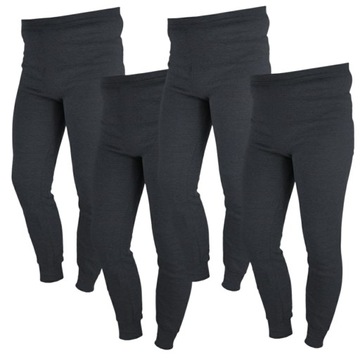 4 SZT KALESONY CHŁOPIĘCE SPODNIE OCIEPLANE CIEPŁE LEGGINSY 104/110cm