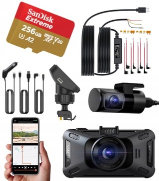REJESTRATOR VANTRUE X4S DUAL DUO 2CH + 256GB + ACC