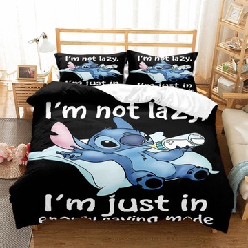 POŚCIEL 160x200 2xPOSZEWKI 70x80 KOMPLET 3D Disney Stitch WZORY