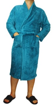 ХАЛАТ МУЖСКОЙ ТЕПЛЫЙ СМЕСЬ ЦВЕТОВ РАЗМЕР L