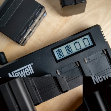 Четырехканальное зарядное устройство Newell для Sony NP-F970