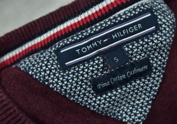 TOMMY HILFIGER Pima Cotton Cashmere Sweter Męski S