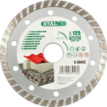 Tarcza diamentowa STALCO turbo 180 mm S-30418