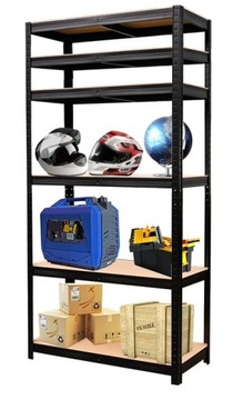 Полка складская металлическая 3в1 220х90х40см 1050кг черная