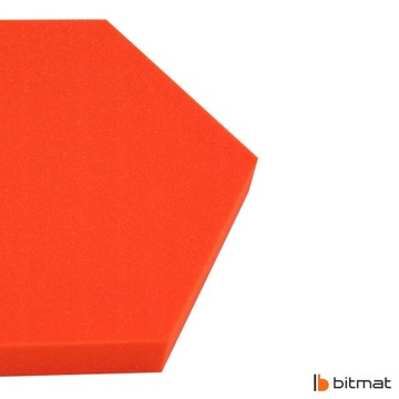 Акустическая звукоизоляционная пена HEXAGON, красная панель, сотовая губка
